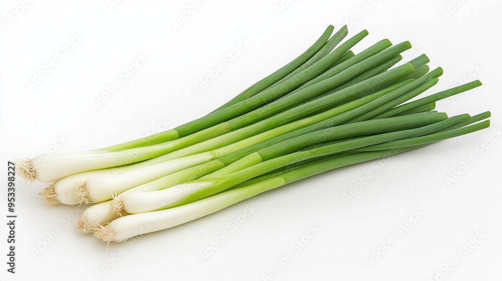 scallions or spring onion isolated on white background scallions or spring onion isolated on white background