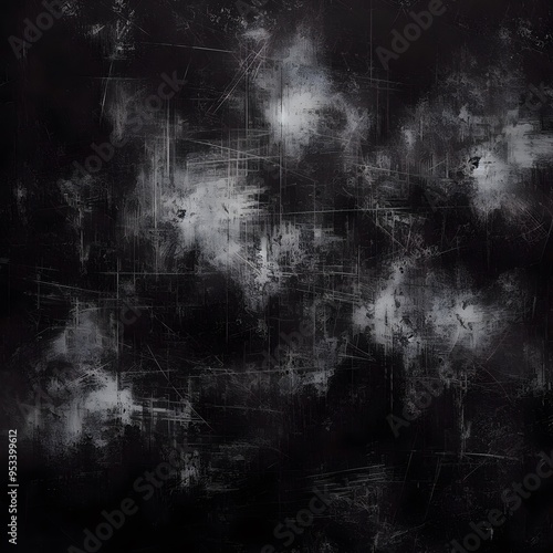 Abstract Dark Futuristic Grunge Texture with Digital Elements