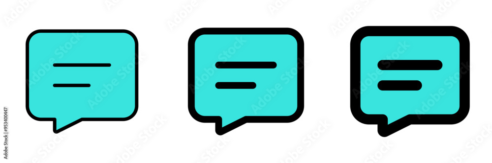 Vector text message icon. Black, white background. Perfect for app and web interfaces, infographics, presentations, marketing, etc. Vector text message icon. Black, white background. Perfect for app and web interfaces, infographics, presentations, marketing, etc.