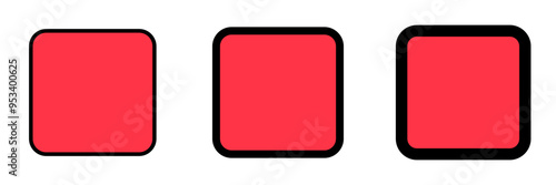 Editable vector stop button icon. Black, transparent white background. Part of a big icon set family. Perfect for web and app interfaces, presentations, infographics, etc
