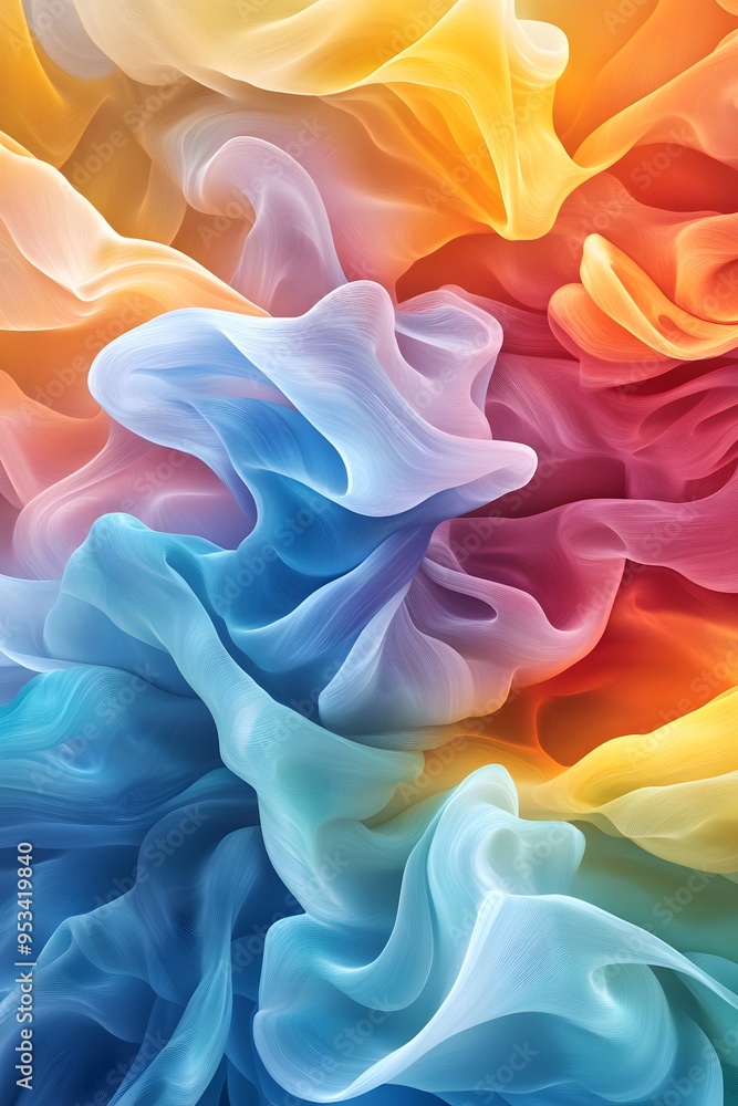 Abstract Colorful Wavy Background. Abstract Colorful Wavy Background.