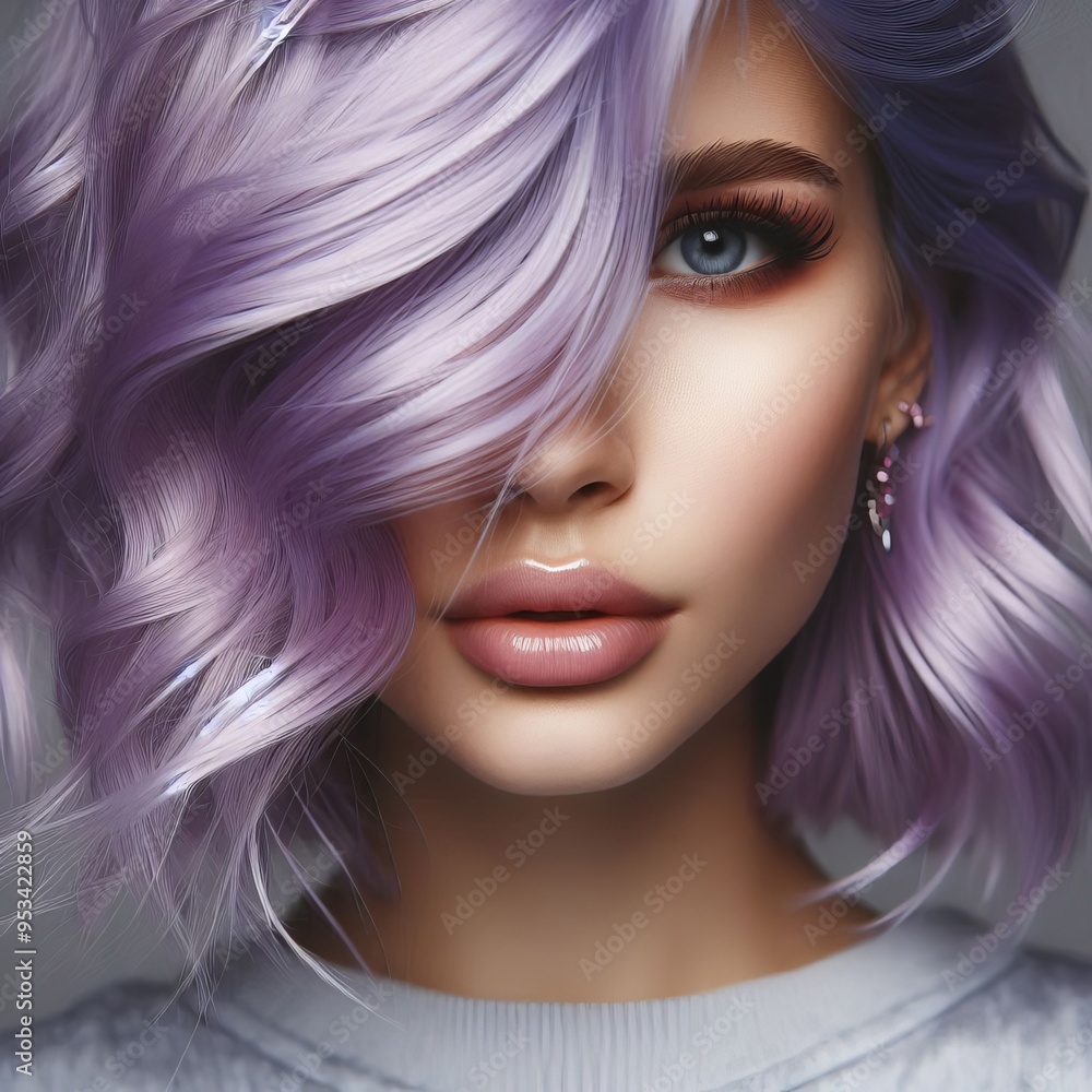 Lavender A whimsical and dreamy hair color with a soft purple s Lavender A whimsical and dreamy hair color with a soft purple s