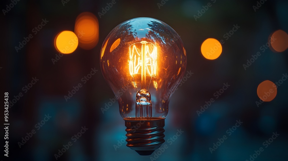 Light Bulb: A glowing light bulb symbolizes innovation, ideas, and the creative spark that drives a startup’s success. Light Bulb: A glowing light bulb symbolizes innovation, ideas, and the creative spark that drives a startup’s success.