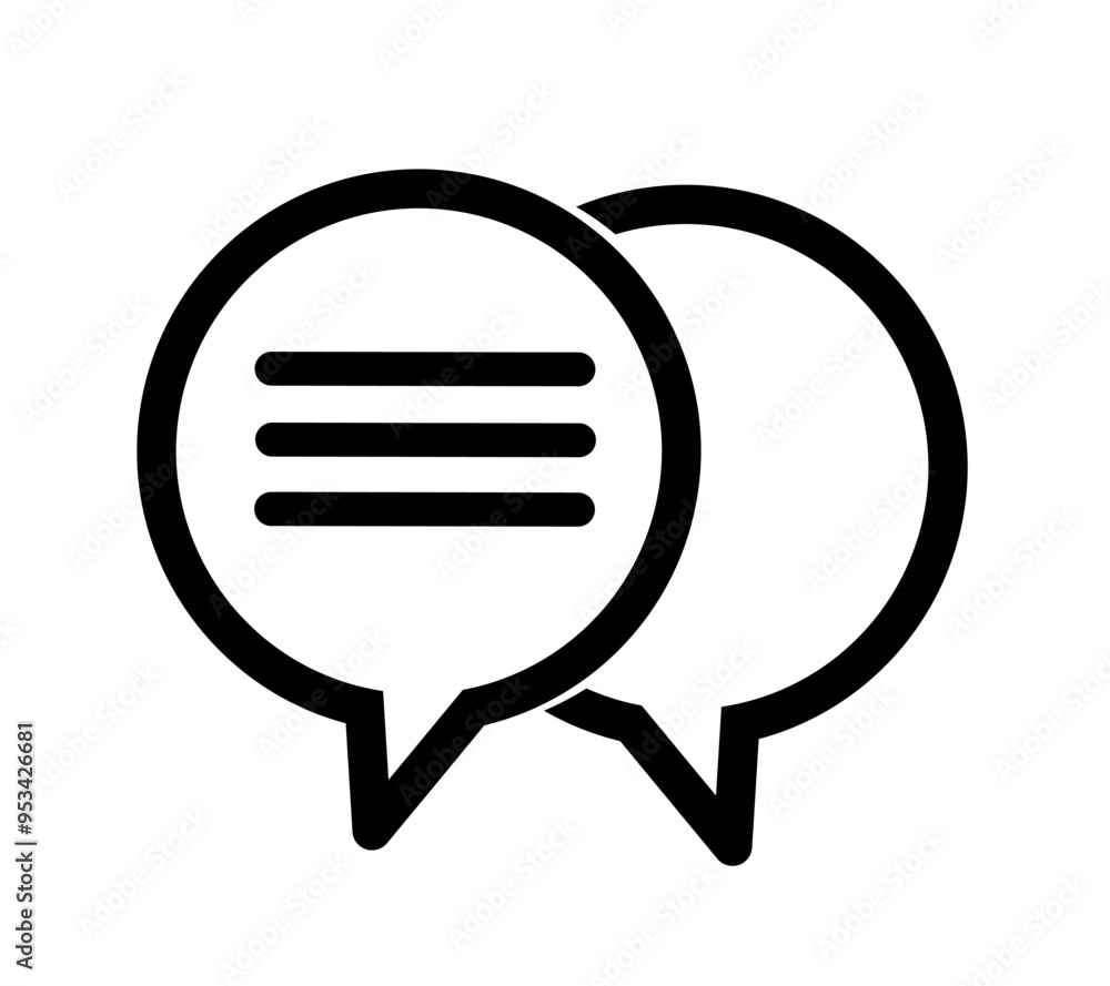 speech bubble icon vector with simple design. talk icon.chat icon speech bubble icon vector with simple design. talk icon.chat icon