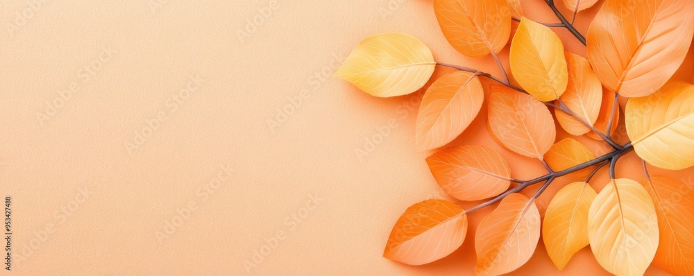 orange leaves in the fall background group. orange leaves in the fall background group.