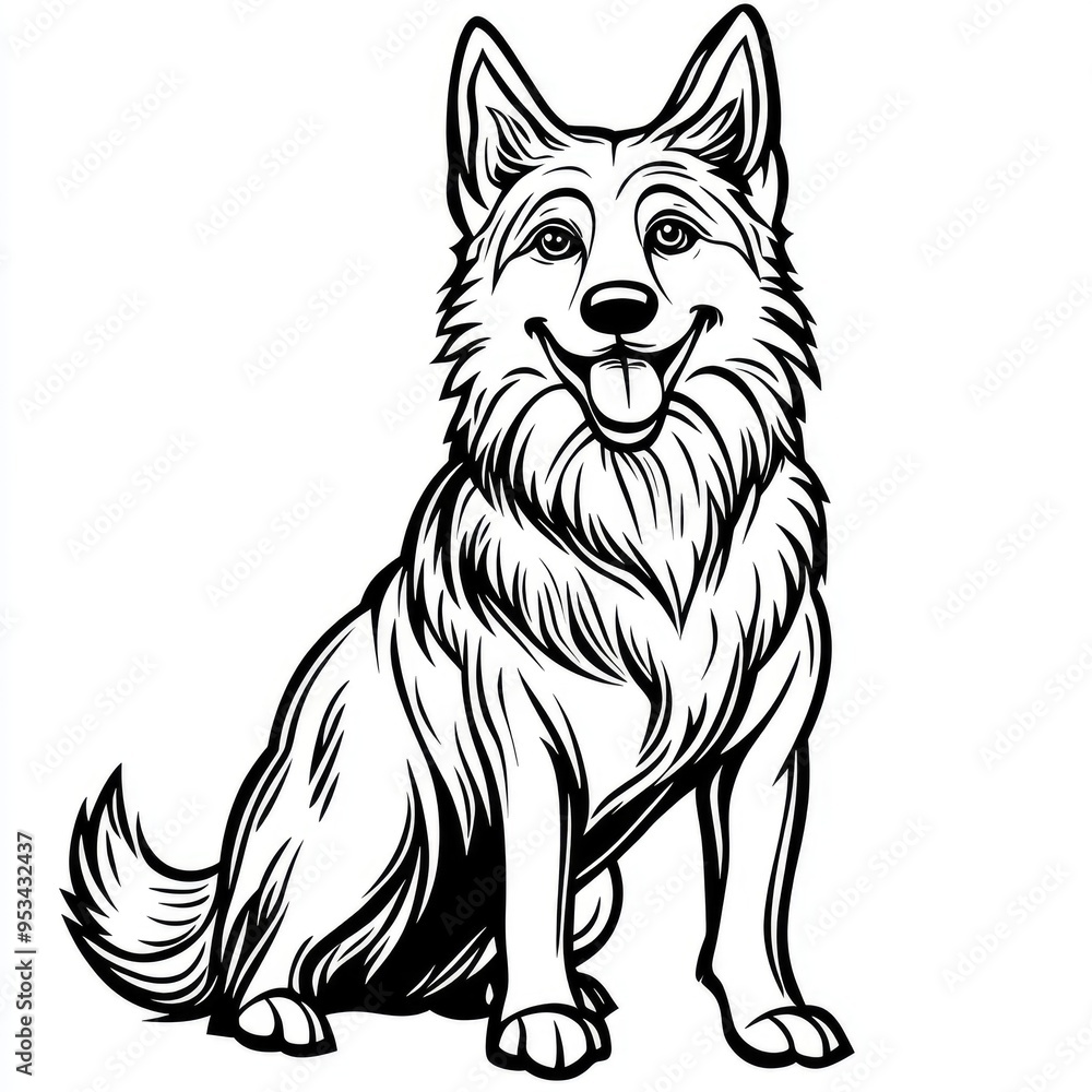 A delightful and simple dog coloring activity perfect for child fostering creativity and imagination during playtime A delightful and simple dog coloring activity perfect for child fostering creativity and imagination during playtime