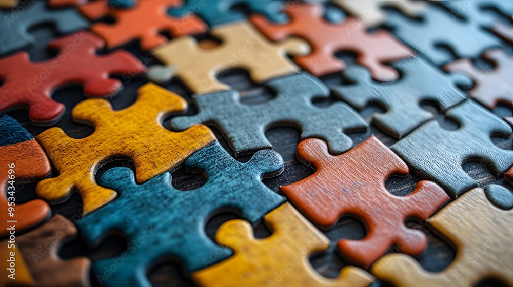 Puzzle Pieces Coming Together: Puzzle pieces being put together represent collaboration, problem-solving, and building a successful startup. Puzzle Pieces Coming Together: Puzzle pieces being put together represent collaboration, problem-solving, and building a successful startup.