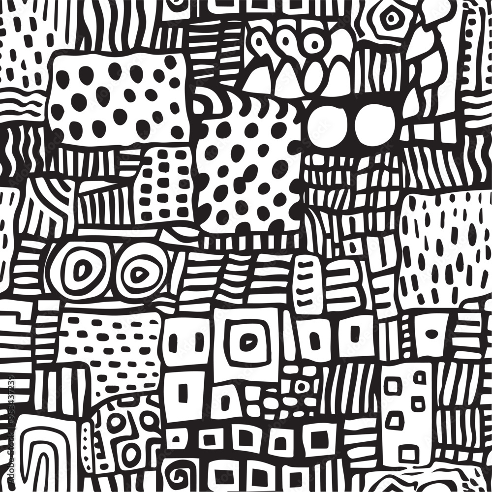 Charcoal Doodle Scribble Abstract Seamless Pattern Hand Drawn Monochrome Design Primitive Illustration for Fabric Textile Wrapping Paper and Branding Charcoal Doodle Scribble Abstract Seamless Pattern Hand Drawn Monochrome Design Primitive Illustration for Fabric Textile Wrapping Paper and Branding