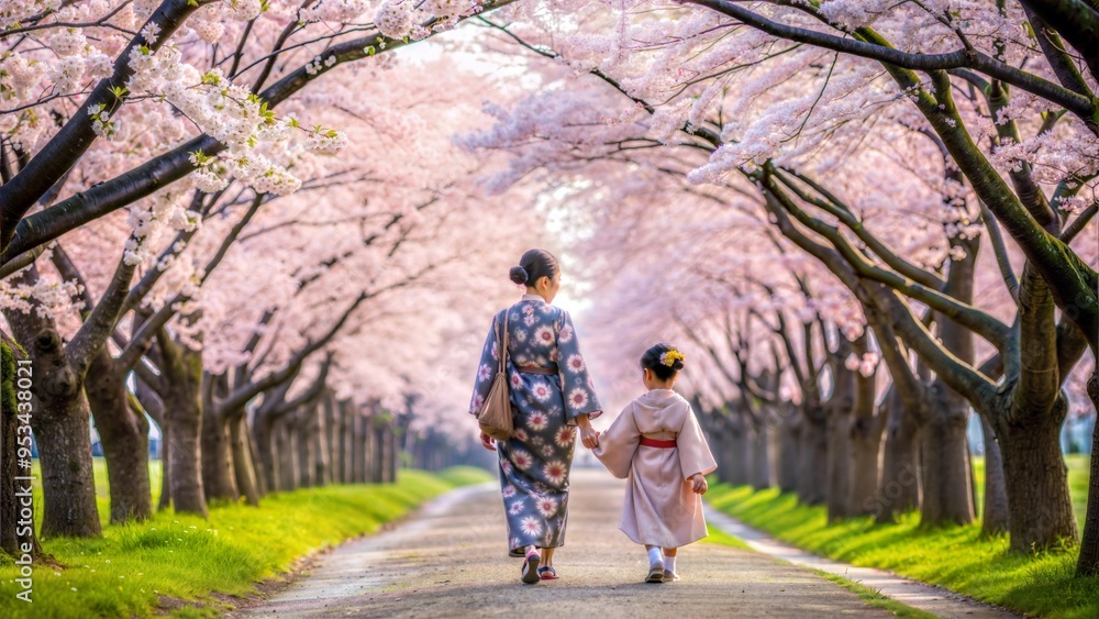 photograph the path lined with cherry blossom photograph the path lined with cherry blossom