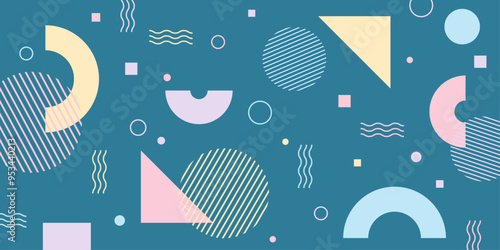 カラフルな幾何学模様の背景