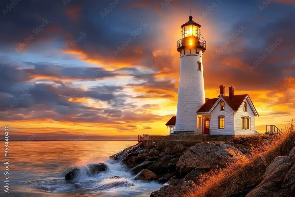 Quaint seaside lighthouse standing tall against crashing waves, maritime guidance, coastal beauty, guiding light, pencil illustration, high-quality, realistic :: seagulls, rocky cliffs, sweeping Quaint seaside lighthouse standing tall against crashing waves, maritime guidance, coastal beauty, guiding light, pencil illustration, high-quality, realistic :: seagulls, rocky cliffs, sweeping