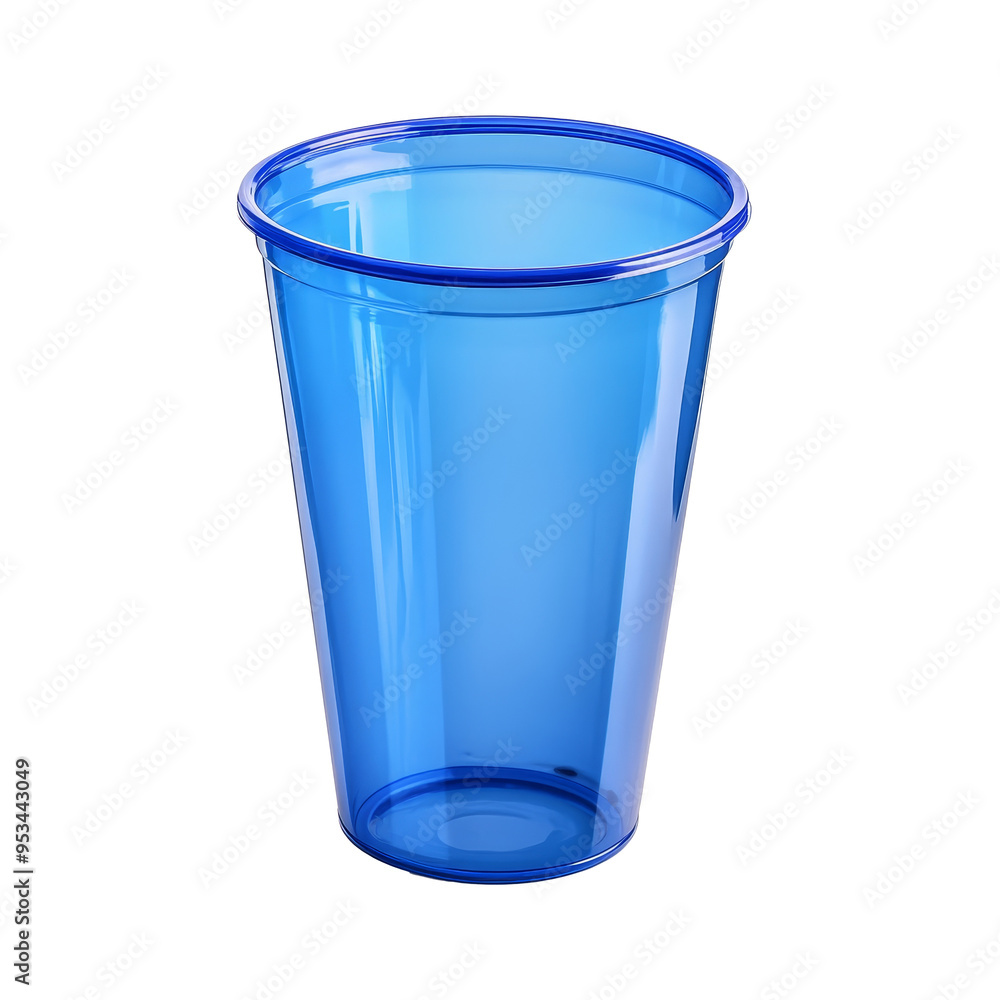 A clear view of a blue transparent plastic cup on a PNG surface, perfect for parties or casual gatherings, Empty ceramic bowl isolated on transparnt png A clear view of a blue transparent plastic cup on a PNG surface, perfect for parties or casual gatherings, Empty ceramic bowl isolated on transparnt png