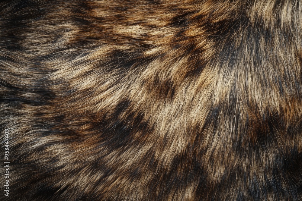 Detailed Raccoon Fur Texture Highlighting Natural Patterns Detailed Raccoon Fur Texture Highlighting Natural Patterns