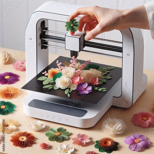 Petal Printer Creates customizable flower arrangements by printi photo