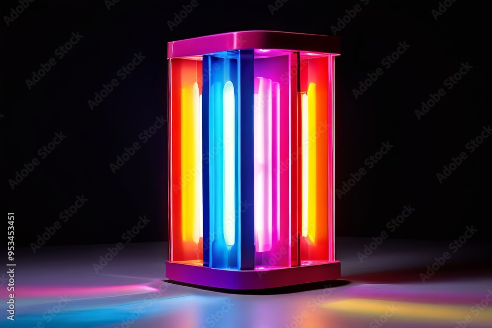 rainbow lift cell a lift cell with multicolored panels led light rainbow lift cell a lift cell with multicolored panels led light