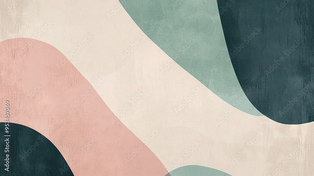An abstract painting with a colorful design on the lower portion of the picture An abstract painting with a colorful design on the lower portion of the picture