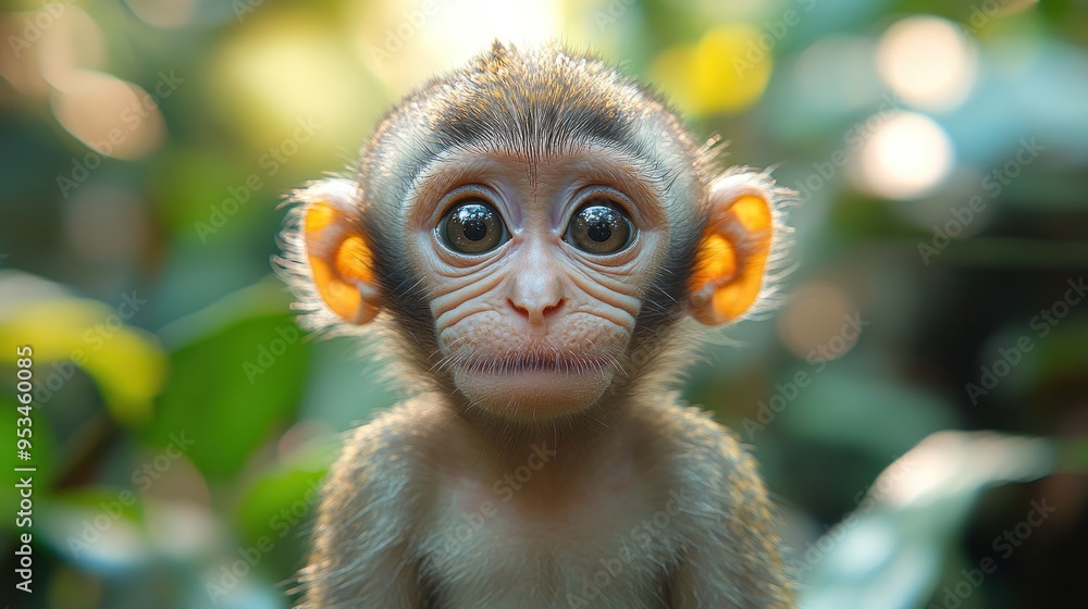 Fototapeta premium A Curious Little Monkey