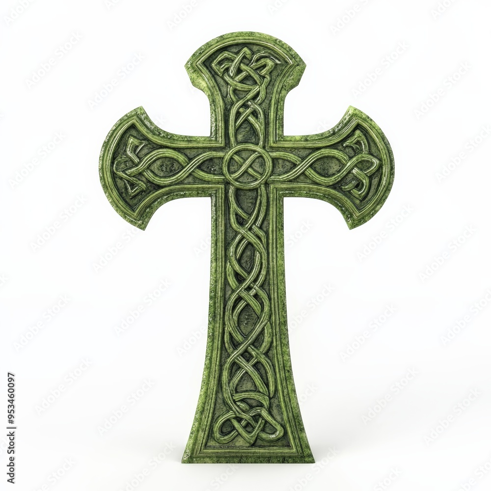 Celtic Cross with intricate knotwork design. Celtic Cross with intricate knotwork design.