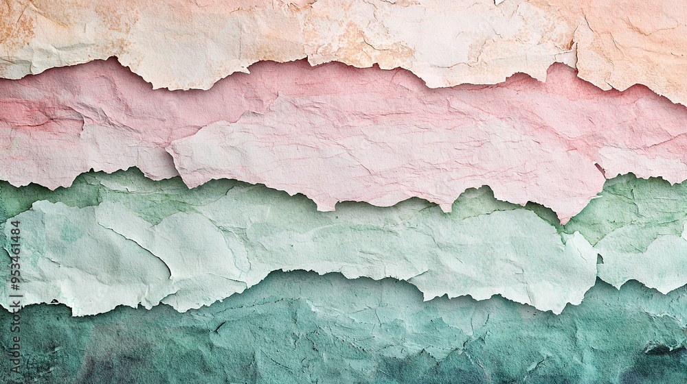 A zoomed-in image of a sheet of paper adorned with pastel hues, featuring a central black silhouette A zoomed-in image of a sheet of paper adorned with pastel hues, featuring a central black silhouette