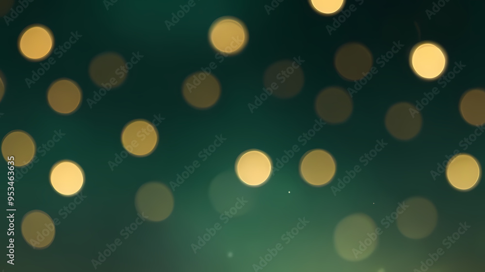 green and yellow glow particle abstract bokeh background. green and yellow glow particle abstract bokeh background.