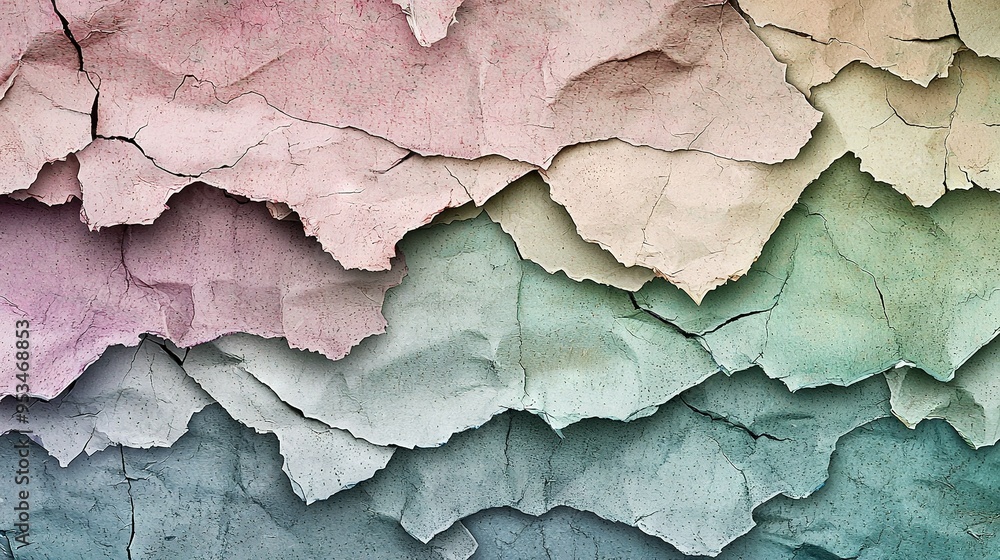 A close-up of a wall with paint peeling off its chips A close-up of a wall with paint peeling off its chips