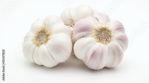 garlic isolated on white background 