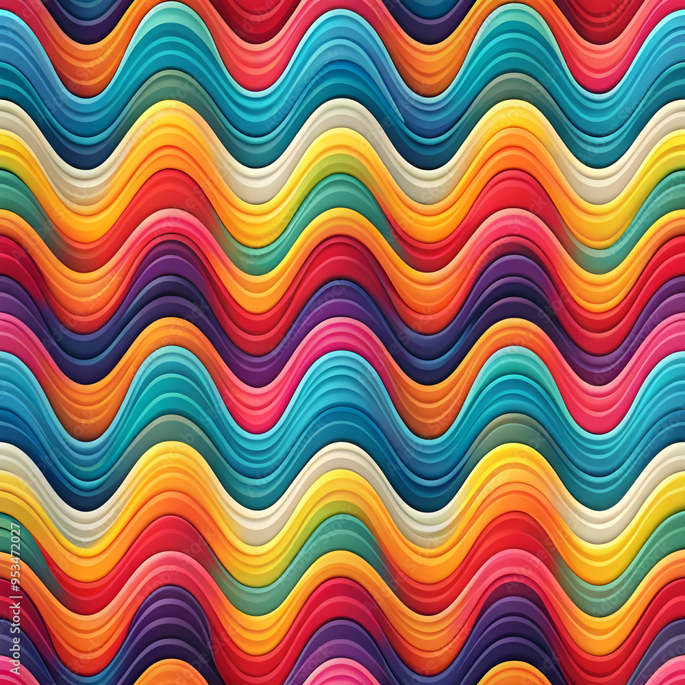 abstract colourful pattern with wavy shapes abstract colourful pattern with wavy shapes