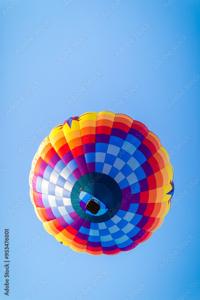 Obraz premium Colorful Hot Air Balloons Soaring at Reno NV Balloon Festival