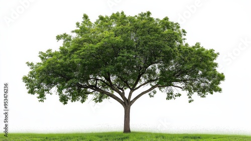 Tree photo on white background