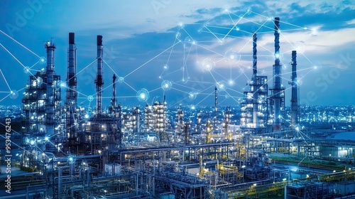 5G technology enabling remote maintenance and diagnostics for industrial equipment, showcasing advanced connectivity