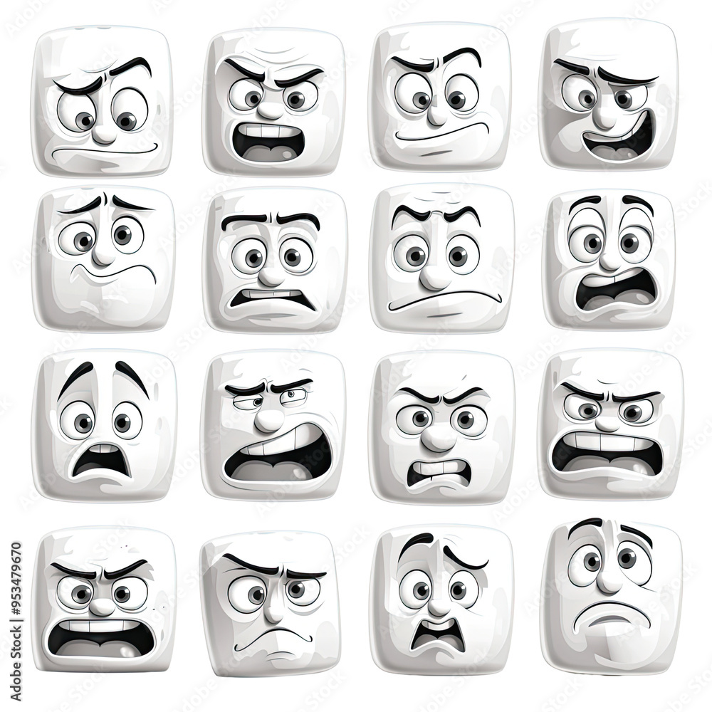 Emoji And Emoticon Transparent Backgrounds, Generative AI Emoji And Emoticon Transparent Backgrounds, Generative AI
