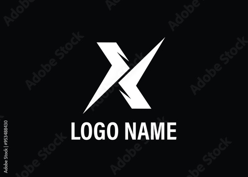 Simple express logo Vector. X icon. initial letter x logo vector design illustration Template.