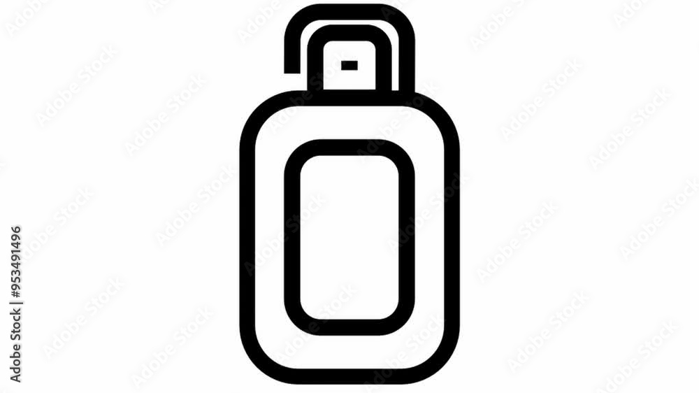 Gel icon animation - Health and hygiene icon symbol motion design Gel icon animation - Health and hygiene icon symbol motion design
