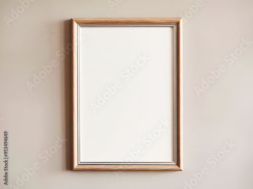 blank white poster frame mock-up. 3d render.