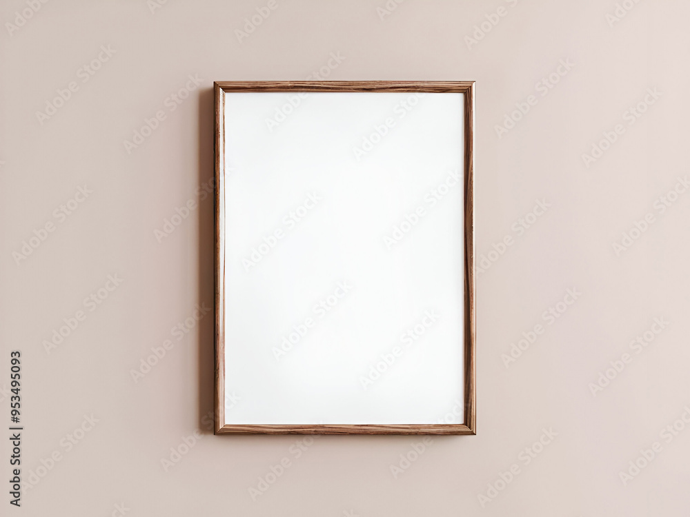 blank white poster frame mock-up. 3d render. blank white poster frame mock-up. 3d render.