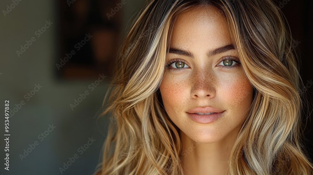 Balayage Hair Technique with Natural Gradient, Blending Dark Roots with Lighter Ends Balayage Hair Technique with Natural Gradient, Blending Dark Roots with Lighter Ends