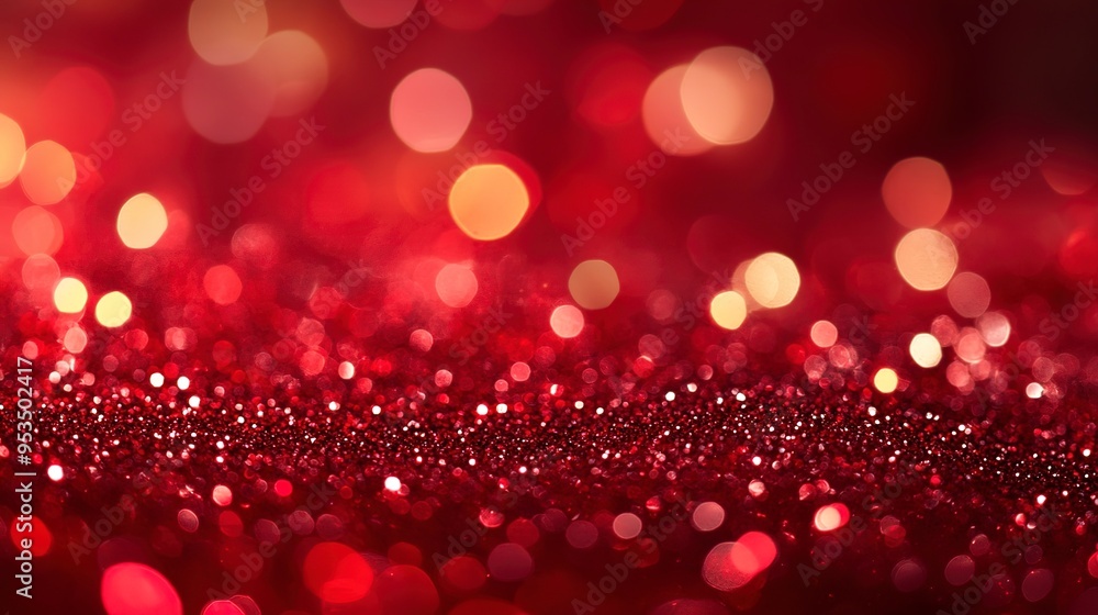 Festive red bokeh background with glittering lights, perfect for Christmas and New Years Eve parties. Concept of a dazzling holiday season. - Festive red bokeh background with glittering lights, perfect for Christmas and New Years Eve parties. Concept of a dazzling holiday season. -