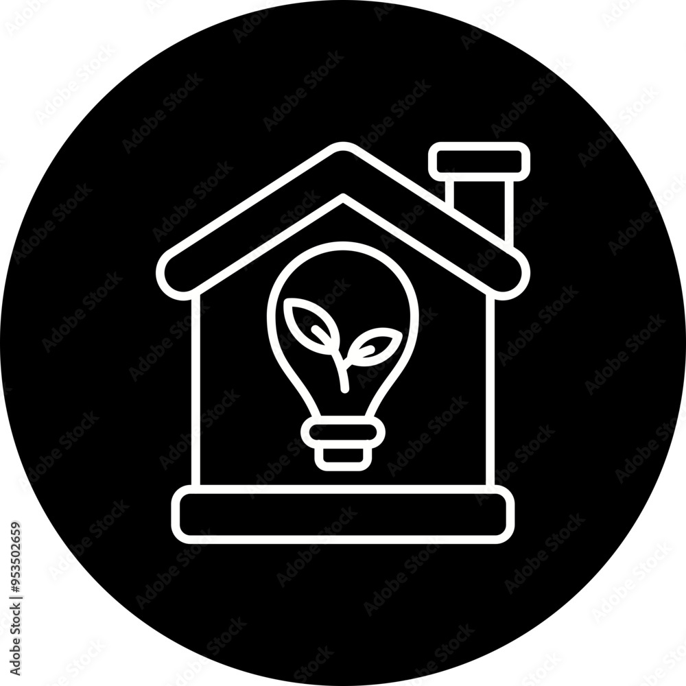 Eco Home Icon Eco Home Icon