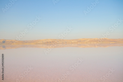 Salt Lake is a salt lake located in the Central Anatolia Region of Turkey, where the borders of Ankara, Konya and Aksaray provinces intersect. 40% of Turkey's salt needs are provided by this lake.