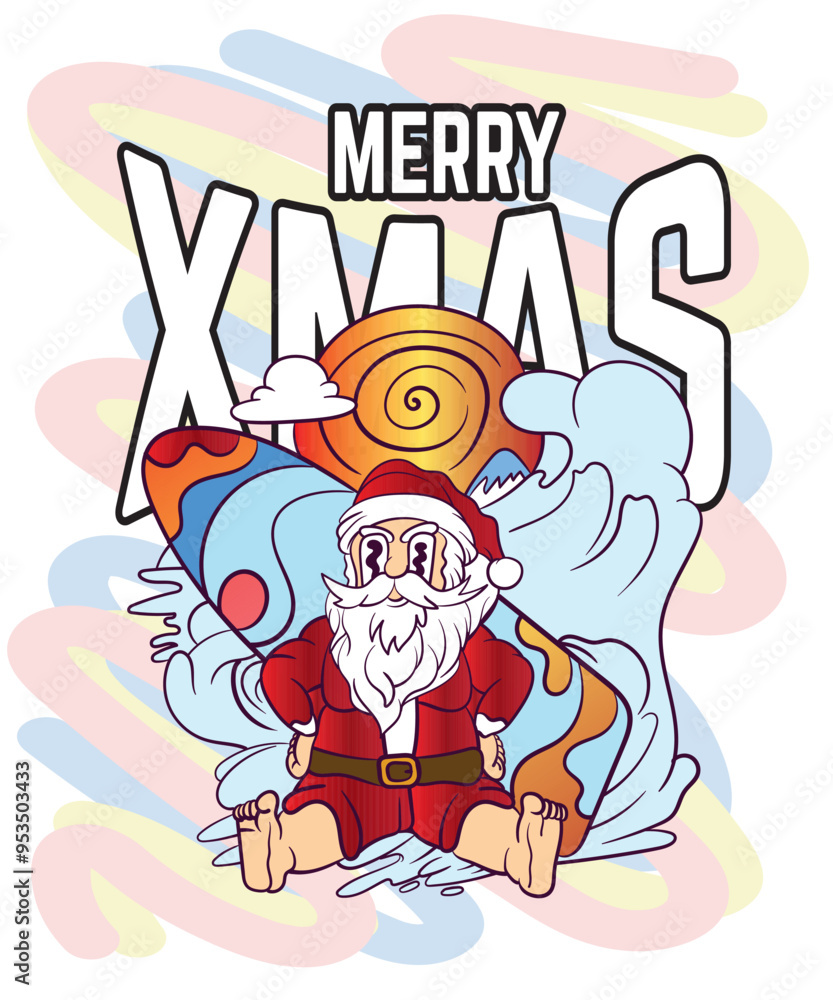 doodle pop art christmas background vector design doodle pop art christmas background vector design
