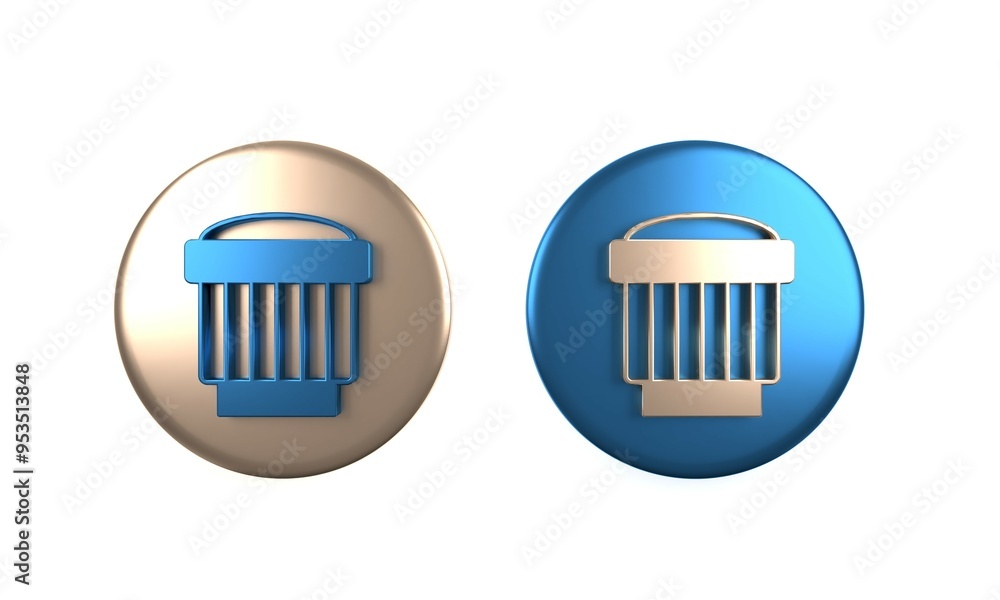 Colorful Camera photo lens icon isolated on white background. Circle button. 3D render illustration Colorful Camera photo lens icon isolated on white background. Circle button. 3D render illustration