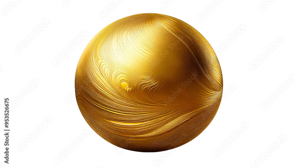floated round yellow ball isolate on white background floated round yellow ball isolate on white background