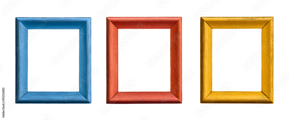 Isolated wooden picture frame, square and empty, perfect for retro or vintage decor. This classic design adds a touch of antique elegance to any interior, ideal for photos, art, gallery blank border Isolated wooden picture frame, square and empty, perfect for retro or vintage decor. This classic design adds a touch of antique elegance to any interior, ideal for photos, art, gallery blank border