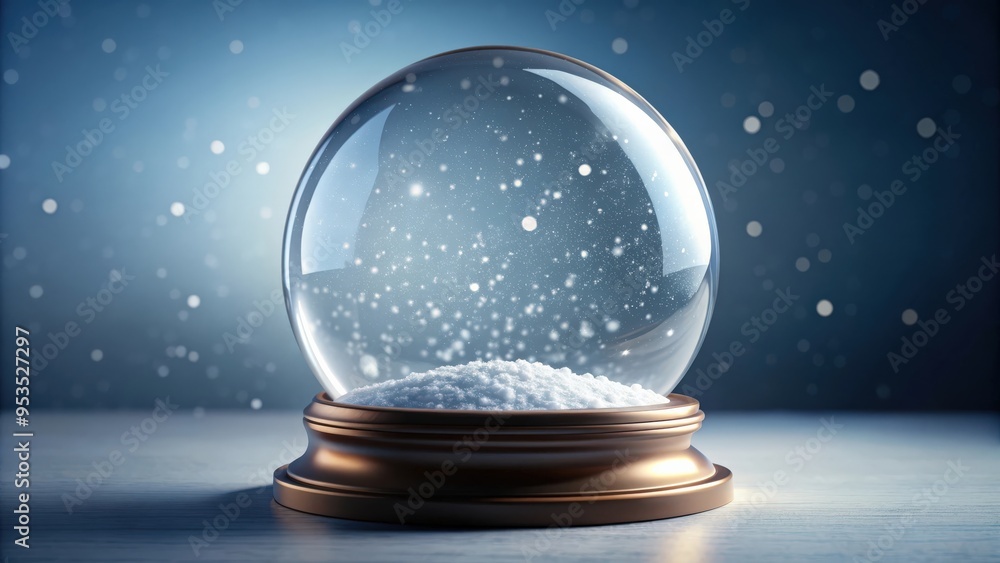 render of an empty snow globe, snow globe, winter, cold, empty, glass,holiday, Christmas, decoration, season, crystal render of an empty snow globe, snow globe, winter, cold, empty, glass,holiday, Christmas, decoration, season, crystal