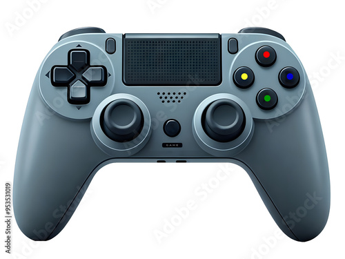 A game controller on transparent background