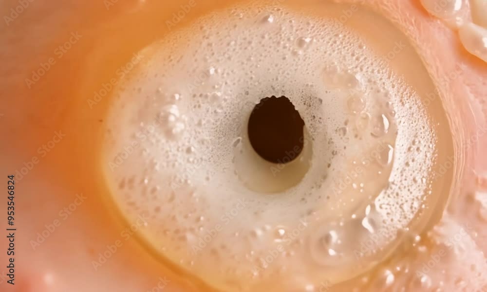 Close-up of a Candle with a Hole Close-up of a Candle with a Hole
