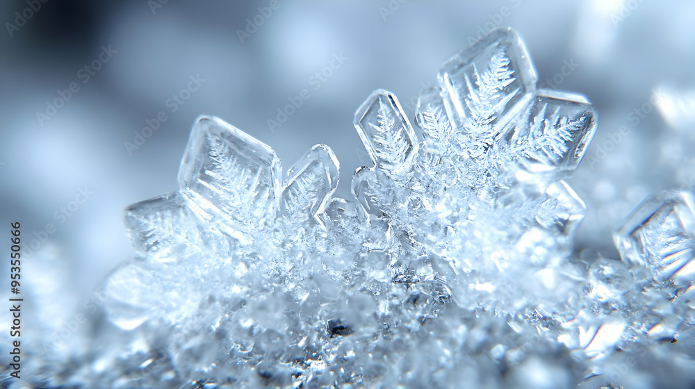 Close Up Macro Photography of a Sparkling Ice Crystal Close Up Macro Photography of a Sparkling Ice Crystal