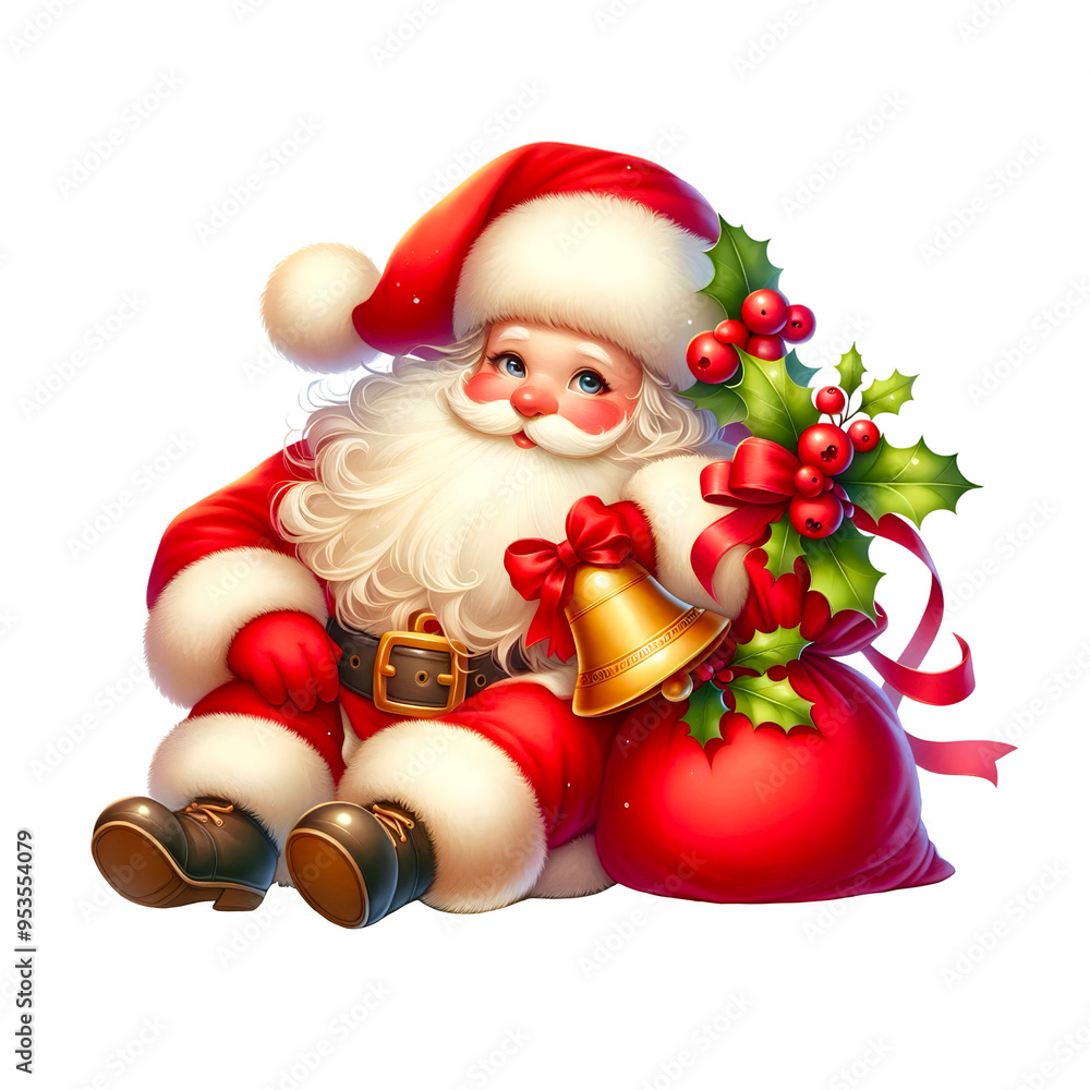 Santa Claus with a bag of presents Santa Claus with a bag of presents