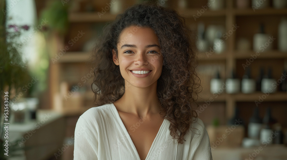 A skincare therapist in a peaceful environment, talking about her passion for holistic beauty. A skincare therapist in a peaceful environment, talking about her passion for holistic beauty.