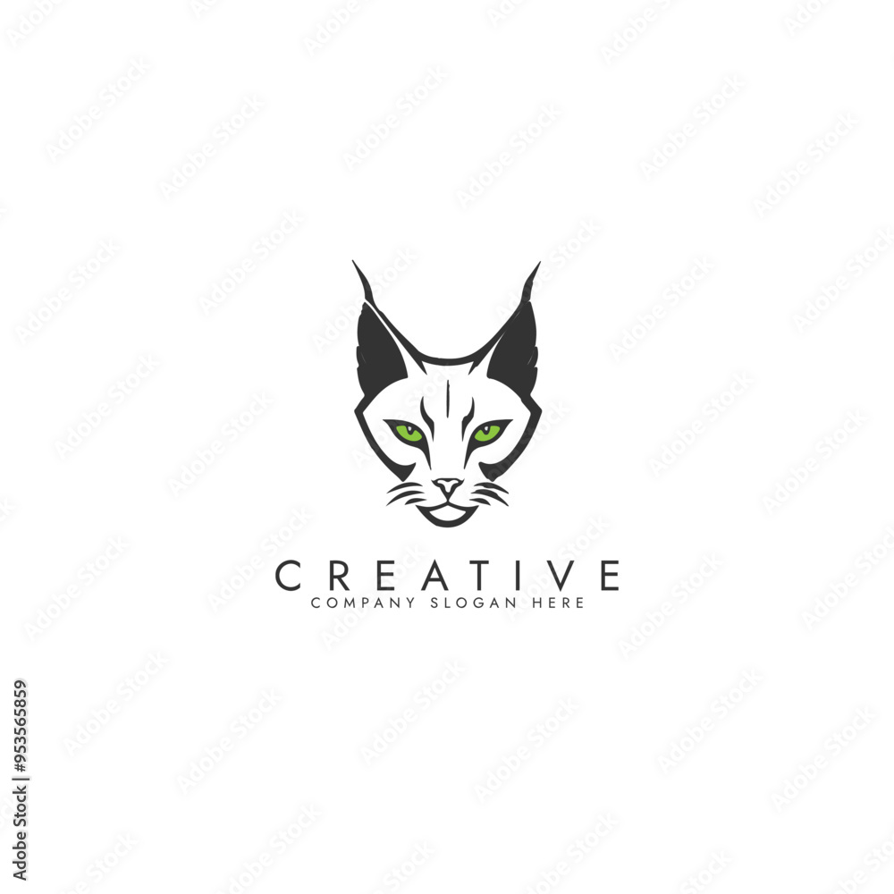 Black Cat Logo silhouette Vector Simple Ai generated Black Cat Logo silhouette Vector Simple Ai generated